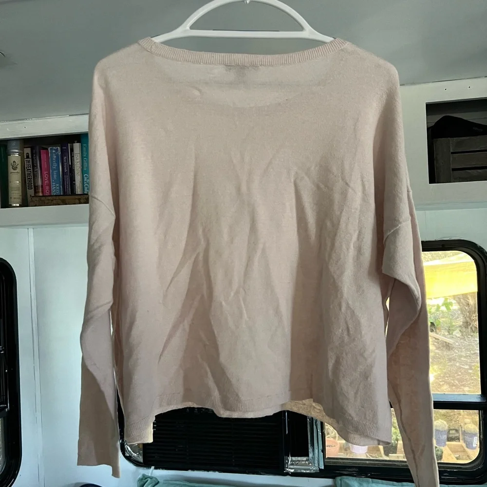 87% Organic Linen Eileen Fisher Long Sleeve Shirt (size: S/P) - Picture 2 of 4